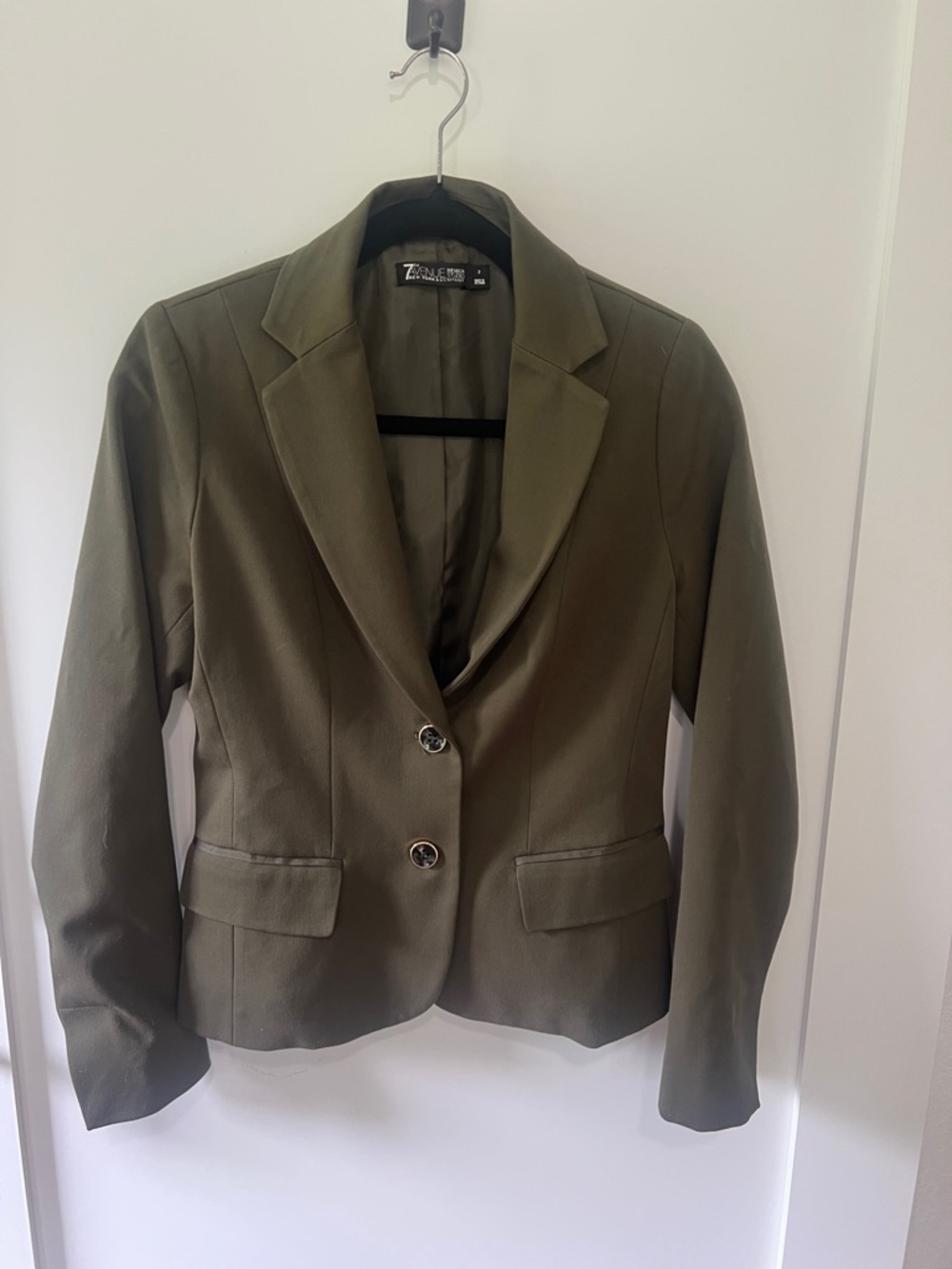 New York & Company Olive Green Women's Tailored Blazer Jacket